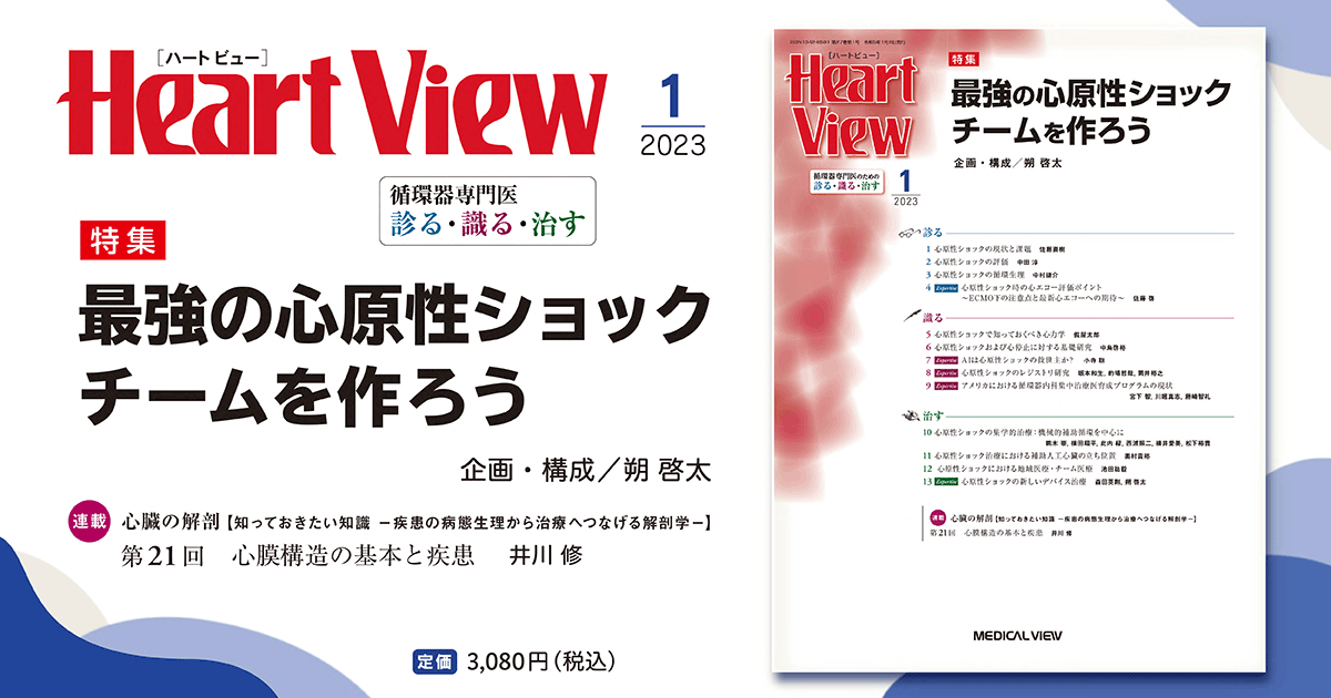 メジカルビュー社｜Heart View特集一覧｜Heart View 2023年1月号